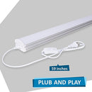 Barrina Pack of 2 4ft 45 Watt Extendable Utility LED Shop Light Workbench Light - Brand New