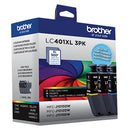 Brother Genuine LC401XL 3PK High Yield 3-Pack Color -Ink -Cartridges - Brand New