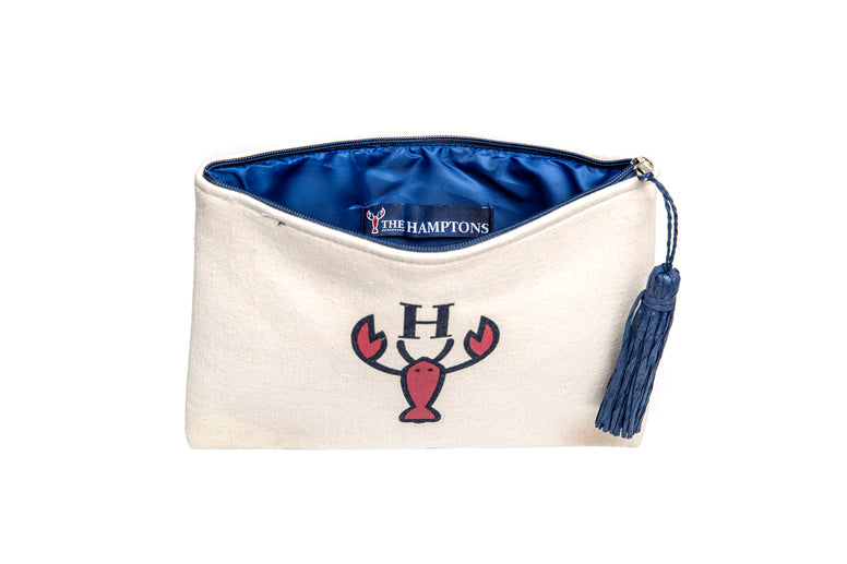 THE HAMPTONS IN A CLUTCH SIZE: 11" L X 7" H - NATURAL - Like New