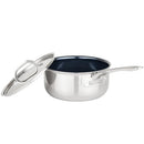 VIKING 4-PLY SAUCE PAN WITH LID 3 QUART TITANIUM 40581-0123C - BLUE/SILVER - Like New