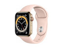 APPLE WATCH 6 GPS CELLULAR 44MM STAINLESS STEEL GOLD PINK SPORT BAND - Like New