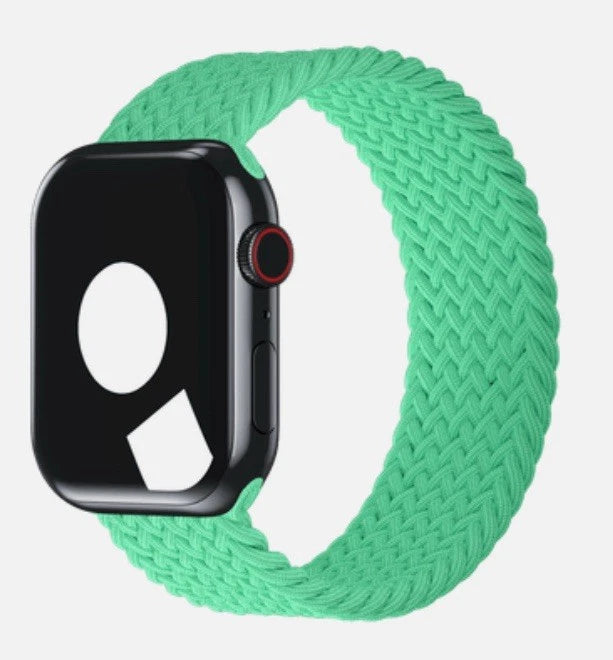 APPLE WATCH BAND BRAIDED SOLO LOOP 41MM SIZE 2 - BRIGHT GREEN - Brand New