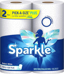SPARKLE PAPER TOWELS 24 ROLLS PICK-A-SIZE PLUS SHEETS 24 - WHITE - Brand New