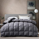 KRT Luxurious Goose Feathers Down Comforter - Dark Grey Thickened Heavyweight - Brand New