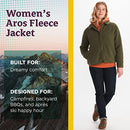 MARMOT WOMEN'S AROS BUTTON-UP JACKET - FLEECE WITH RETRO STYLE - S - NORI - Brand New