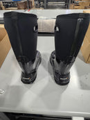 BOGS WOMEN'S CLASSIC HIGH SHINY RAINBOOTS - SIZE: WOMEN 9 (EU W40) - BLACK - Like New