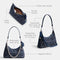 Coach Juliet Shoulder Bag 25 in Signature Denim, LH/Deep Blue Multi - Like New