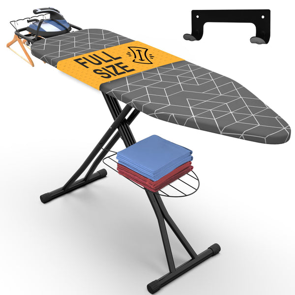 Xabitat Full Size Ironing Board 57" X 15" with Wall Mount - Scratch & Dent