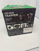 BUZZBUSTER LED BUG TRAPPER W/ REMOVABLE STAND, 5W LED, USB-C CHARGED - BLACK - Like New
