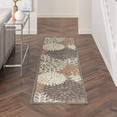 Nourison Aloha Area Rug 2'3" x 10', Tropical Botanical EasyCleaning - FLORAL - Like New