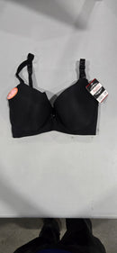 ANGELINA WOMENS WIRED PADDED T-SHIRT BRA - SIZE: WOMEN 32B - BLACK - Like New