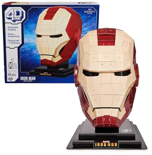 4D BUILD MARVEL IRON MAN 3D PUZZLE MODEL KIT WITH STAND 96 PCS 6068734 - NEW - Brand New