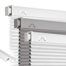 Grandekor Blackout No Drill Blinds for Windows,31" W x 64" H,White - Brand New