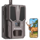 RECOTAC SENSE CELLULAR TRAIL CAMERA 32MP 1296P GAME CAMERA NO GLOW NIGHT - BROWN - Like New