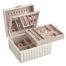 SONGMICS HOME 2-Tier Jewelry Box with Mirror, Jewelry Organizer UJBC182W01 - Like New