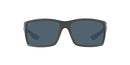 Costa Del Mar Men's Rectangular Sunglasses Matte Grey/Grey Polarized - Like New