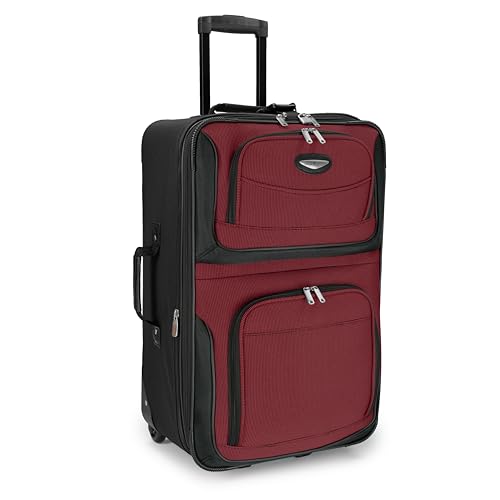 TRAVEL SELECT AMSTERDAM EXPANDABLE ROLLING SOFTSIDE LUGGAGE CHECKED-MEDIUM 25" - Brand New