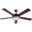 Design House 154336 Eastport 2 Light Ceiling Fan 52", Satin Nickel - Brand New