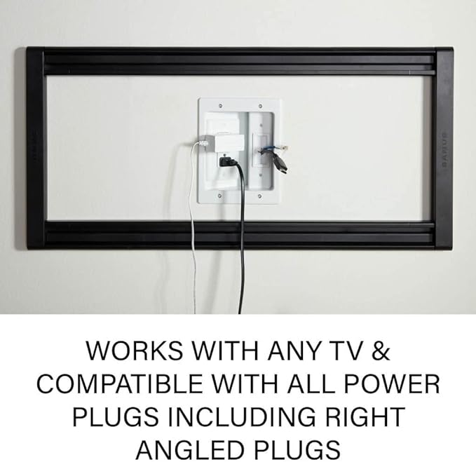 SANUS WSIWPSB1 in-Wall TV Power and Cable Management Kit - WHITE - Like New