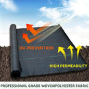 CCNTSW Weed Barrier Landscape Fabric Heavy Duty Garden Ground Cover 4x100FT - Like New
