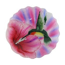 Briarwood Lane Hummingbird in Flight Glass Birdbath - Like New