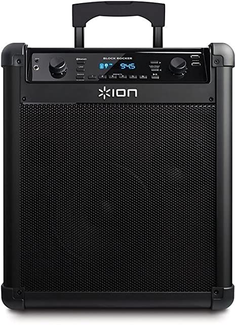 Ion Audio Block Rocker Wireless Rechargeable Speaker System IPA76C - BLACK Like New