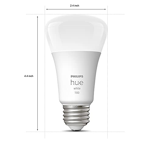 Philips Hue Smart 75W A19 LED Bulb - Soft Warm White Light - 4 Pack - 9290024691 Like New