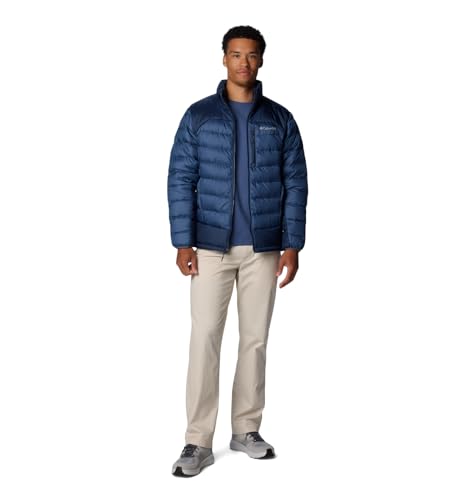 COLUMBIA MEN'S AUTUMN PARK II DOWN JACKET - Dark Mountain/Collegiate Navy - Brand New