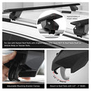 J2 ENGINEERING J2-RR-135-BK PAIR OF 55" ALUMINUM ROOF RACK CROSS BARS - BLACK - Like New