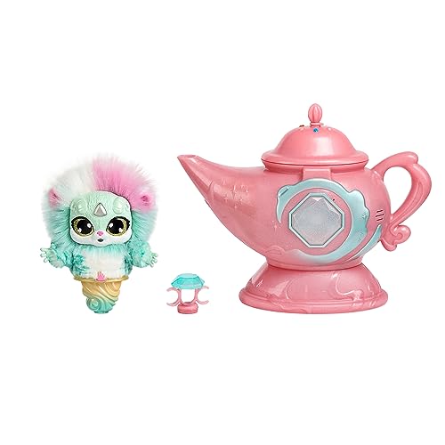 MAGIC MIXIES MAGIC GENIE LAMP WITH INTERACTIVE 8" PLUSH TOY AND 60+ - PINK - Brand New