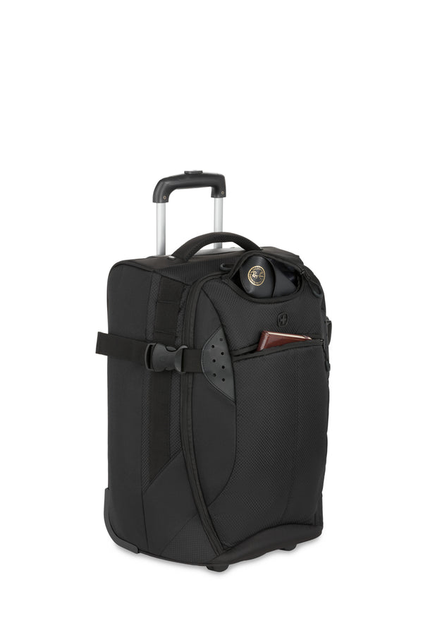 SWISS GEAR THE APEX PRO 20" DUFFEL ROLLER - BLACK - Brand New