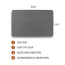 Layameis Stone Bath Mat, Diatomaceous Earth 23.6 x 15.4 inches B0B38NB21D - Grey - Like New