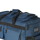 Olympia Luggage 22 8 Pocket Rolling Duffel Bag - Navy w/, Black, Size One_Size - Brand New