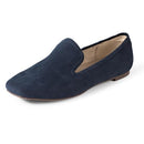 AEWM40201F24 AMAZON ESSENTIALS WOMEN'S SOFT LOAFER NAVY FAUX SUEDE SIZE 7 - Brand New