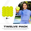FRANKLIN SPORTS X-40 OUTDOOR PICKLEBALLS REGULATION SIZE - YELLOW - 52828X - Brand New