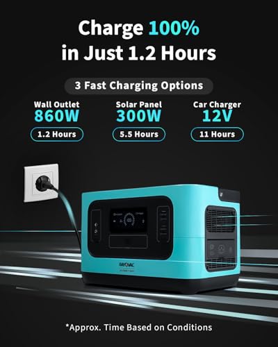 RAYOVAC PORTABLE POWER STATION JOURNEY 1000 1008WH LIFEPO4 545433WEB - BLACK - Like New