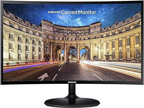 SAMSUNG 24" FHD Curved LED Slim Design 60Hz AD FreeSync LC24F392FHNXZA - Black Like New