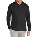 JUMP START MEN'S MODERN FIT LONG SLEEVE POLO SHIRT - SIZE: MEN 2XL - BLACK - Brand New