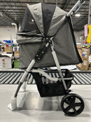 HRKIM PET STROLLER, CAT DOG STROLLER FOR MEDIUM SMALL DOG - GRAY - Like New