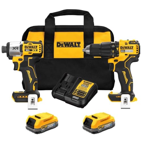 Dewalt DCK228E2 20V MAX Brushless Lithium-Ion Cordless 2 6Ah Battery 2 Quick - Like New