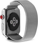 APPLE WATCH 3 MR1J2LL 42MM GPS LTE STAINLESS STEEL-STAINLESS MILANESE - SILVER Like New