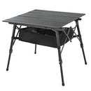 ARROWHEAD OUTDOOR 39" ALU FOLDING CAMP ROLL UP TABLE, HEIGHT ADJUSTABLE - BLACK - Like New