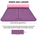DAWAY Wide Thick TPE Yoga Mat Y8 Eco Friendly Pilates Mats, 6mm B075JF58T9 - Like New