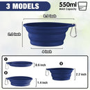Rest EAZZZY DOG CAN LIDS (2 Pack) 550 ML SILICONE BOWLS 3B11PTBOWL05GRYDBL - Brand New