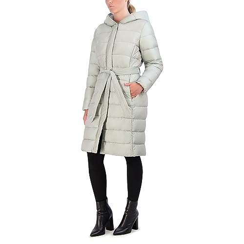 353SN553 COLE HAAN WOMENS NYLON CHANNEL QUILTED JACKET OPAL SIZE XS - Brand New