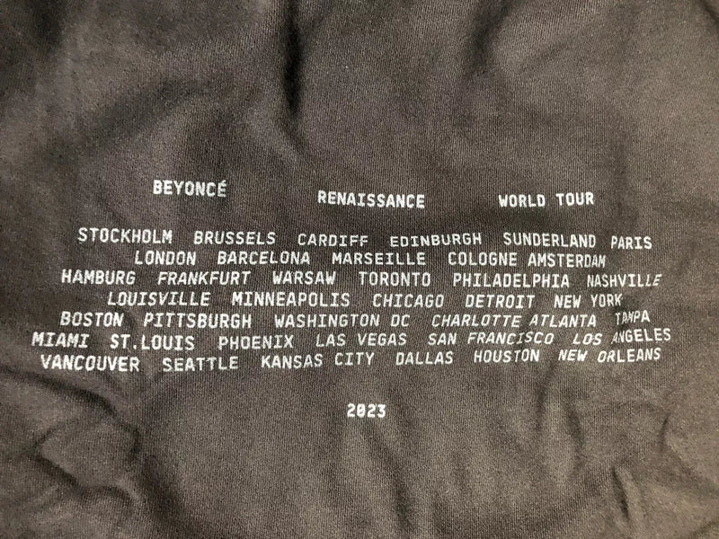 OFFICIAL RENAISSANCE BY BEYONCE WORLD TOUR 2023 MERCH PULLOVER SWEATER M - BLACK - Like New