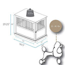 CASUAL HOME WOODEN LARGE PET CRATE, END TABLE, ESPRESSO, 24 X 36.5 X 29.5 - Like New