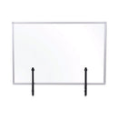 MASTERVISION PROTECTOR SERIES GLASS ALUMINUM DESKTOP DIVIDER 47.2 X 0.16 X 35.4 - Brand New
