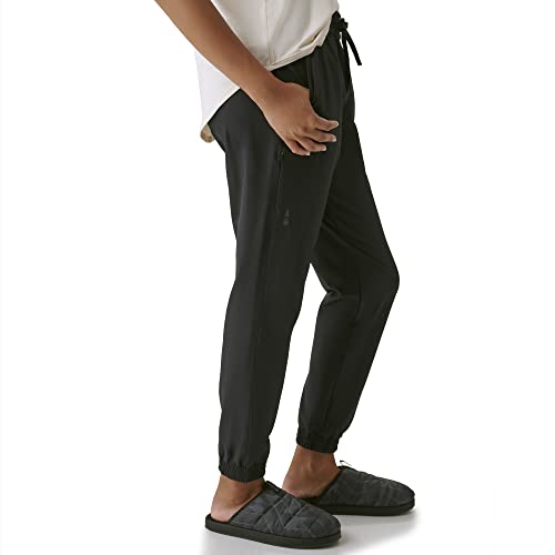 BASS OUTDOOR WOMEN’S PANTS LIGHTWEIGHT JOGGERS ELASTIC WAIST SIZE WOMEN S BLACK - Brand New