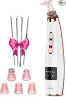 Blackhead Remover Pore Vacuum EUASOO Electric Facial Cleaner JHF-15 - Pink Like New